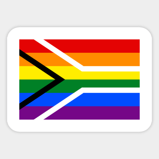 South Africa Gay Pride Flag Sticker